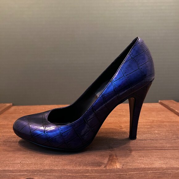 Jessica Simpson Womens Blue 4" Stiletto High Heels Size 8B - Picture 1 of 8